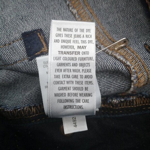 DC Jeans Ladies Size 22 Petite Dark Wash Straight Leg Jeans - Picture 7 of 14